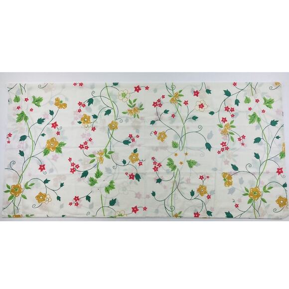 Tastemaker Pillowcase KING Yellow Red Orange Flowers J. P. Stevens percale USA V - Picture 2 of 7